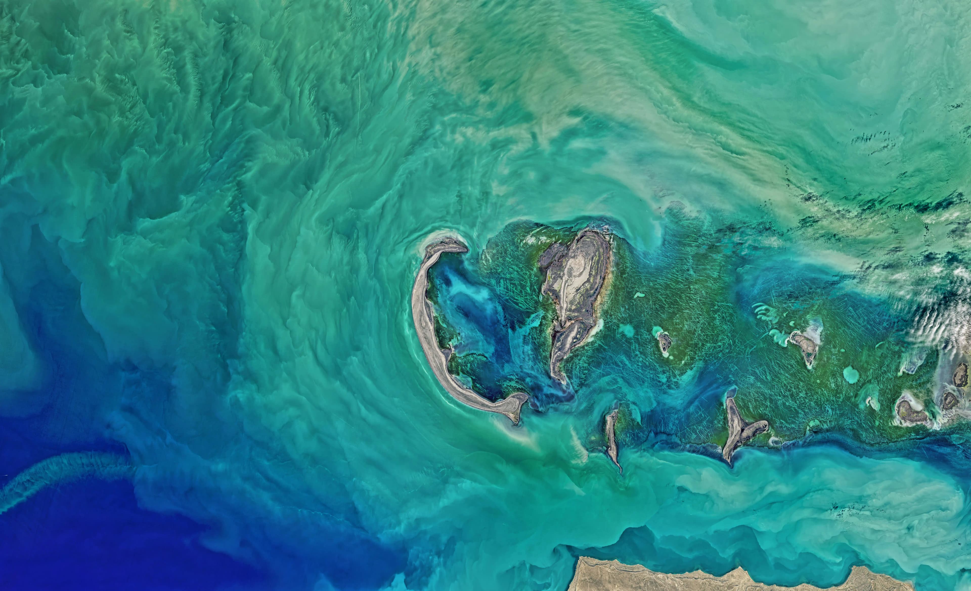 Vue satellite d'infrastructures africaines